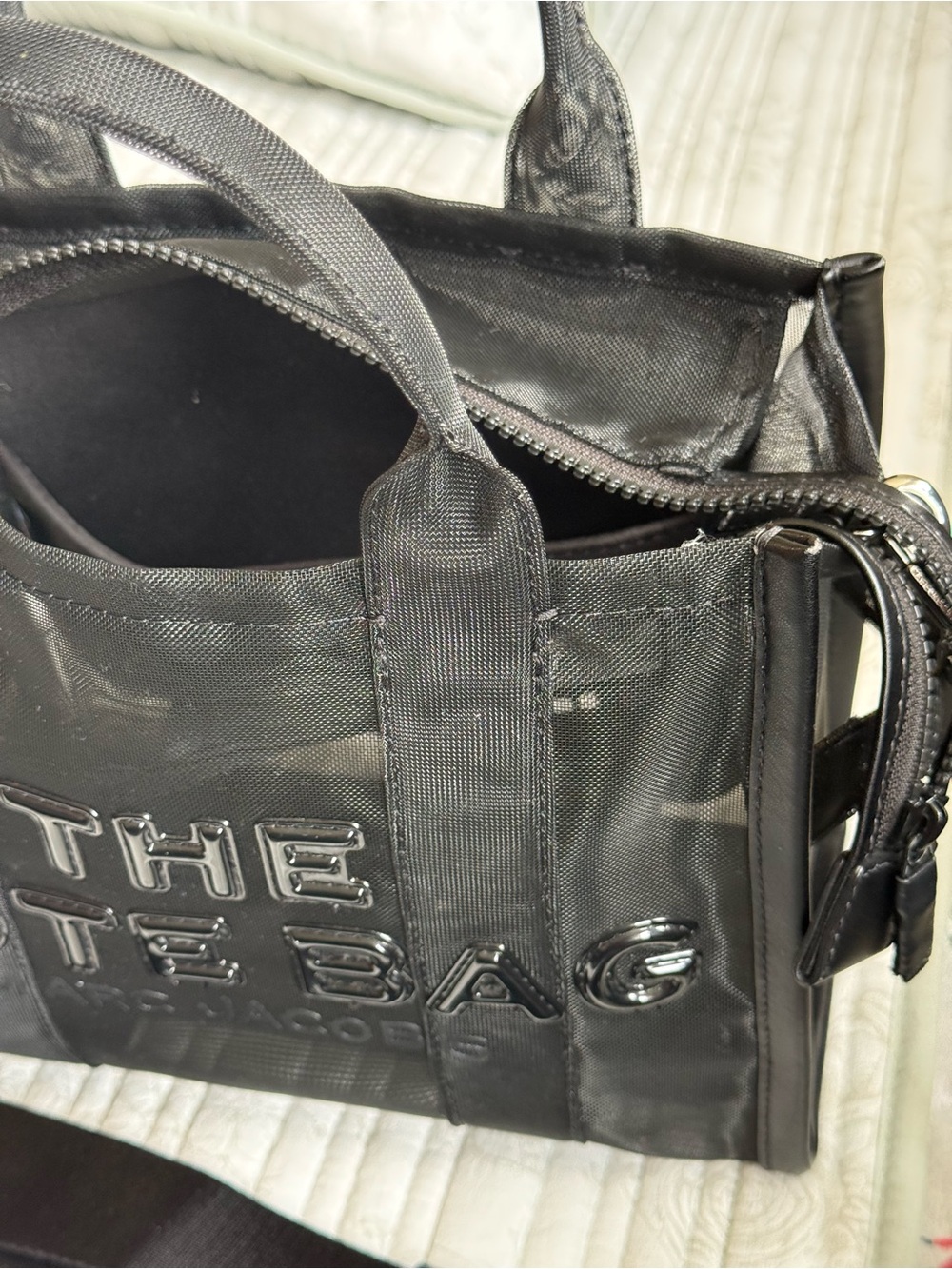 Marc Jacobs Black Nylon Crossbody Bag with Interior Pocket - Picture 7 of 9